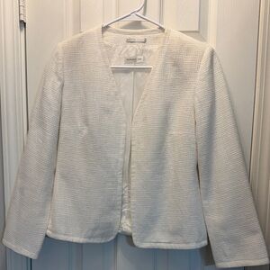 Bernard Zins Paris Cream Textured Blazer